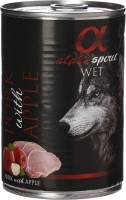 Photos - Dog Food Alpha Spirit Wet Pork/Apple 400 g 1
