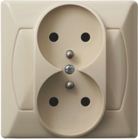 Photos - Socket Ospel Akcent GP-2AZ/01 beige