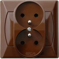 Socket Ospel Akcent GP-2AZ/24 brown