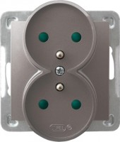 Photos - Socket Ospel Impresja GP-2YRZP/m/23 gray