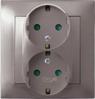 Photos - Socket Ospel Impresja GP-2YSP/23 gray