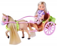 Photos - Doll Simba Horse and Carriage 105733649 