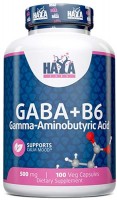 Photos - Amino Acid Haya Labs GABA plus B6 500 mg 100 cap 