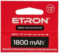 Photos - Battery Etron Ultimate Power 1x18650  1800 mAh