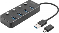 Card Reader / USB Hub Digitus DA-70247 
