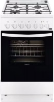 Photos - Cooker Zanussi ZCK57201WA white