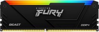 Photos - RAM Kingston Fury Beast DDR4 RGB 1x8Gb KF436C17BB2A/8