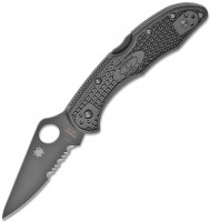 Photos - Knife / Multitool Spyderco Delica 4 PS Black Blade 