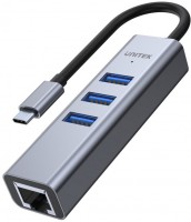 Photos - Card Reader / USB Hub Unitek uHUB Q4+ 4-in-1 USB-C Ethernet Hub 