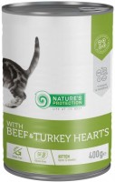 Photos - Cat Food Natures Protection Kitten Canned Beef/Turkey Hearts 400 g 