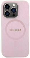 Photos - Case GUESS Saffiano Strap with MagSafe for iPhone 15 Pro Max 