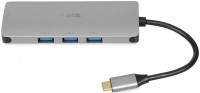 Photos - Card Reader / USB Hub iBOX IUH3RJ4K 