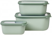 Food Container Mepal Cirqula Multi Bowl Rectangular 750+1500+3000 ml 
