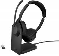 Photos - Headphones Jabra Evolve2 55 Link380a UC Stereo with Charging Stand 