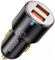 Photos - Charger Essager City Dual USB A 60W 