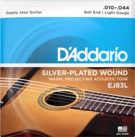 Strings DAddario Gypsy Jazz Silverplated Wound Ball End 10-44 
