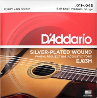 Strings DAddario Gypsy Jazz Silverplated Wound Ball End 11-45 