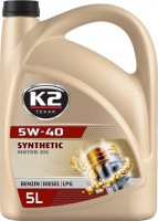 Photos - Engine Oil K2 Motor Oil 5W-40 XN 5 L