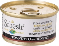 Photos - Cat Food Schesir Adult Canned Tuna/Dentex 85 g 