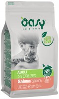 Photos - Cat Food OASY Lifestage Sterilized Salmon  7.5 kg