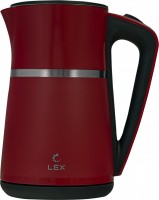 Photos - Electric Kettle Lex LXK 30020-3 burgundy