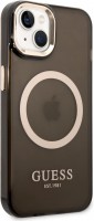 Case GUESS Gold Outline with MagSafe for iPhone 14 Plus 