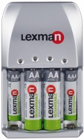 Photos - Battery Charger Lexman Universal Charger + 2xAA 2000 mAh + 2xAAA 900 mAh 