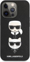 Photos - Case Karl Lagerfeld Saffiano Karl & Choupette for iPhone 13 Pro Max 