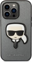 Case Karl Lagerfeld Saffiano Karl's Head Patch for iPhone 14 Pro Max 