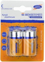 Photos - Battery ASKO-UKREM Super Alkaline 2xC 