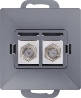 Photos - Socket Abex TV/F/F/P2 Antracyt graphite