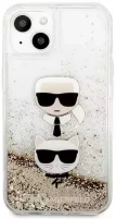 Case Karl Lagerfeld Liquid Glitter Karl & Choupette for iPhone 13 mini 