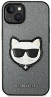 Case Karl Lagerfeld Saffiano Choupette Head Patch for iPhone 14 