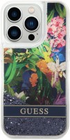 Case GUESS Flower Liquid Glitter for iPhone 14 Pro 