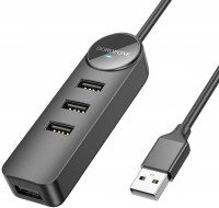 Photos - Card Reader / USB Hub Borofone DH5 Erudite 4-in-1 4xUSB3.0 