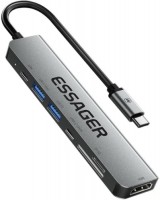 Photos - Card Reader / USB Hub Essager ES-TA07 