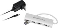 Photos - Card Reader / USB Hub IOGEAR met(AL) P4P Hub 4-Port USB 3.0 