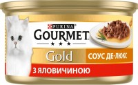 Photos - Cat Food Gourmet Gold Canned Beef 12 pcs 