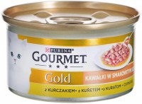 Photos - Cat Food Gourmet Gold Canned Sauce Delights Chicken 85 g 