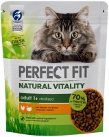 Photos - Cat Food Perfect Fit Adult 1+ Sterilised Chicken/Turkey 650 g 