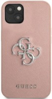 Case GUESS Saffiano Metal Logo for iPhone 13 mini 