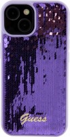 Case GUESS Sequin Script Metal for iPhone 15 