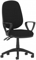 Computer Chair Dynamic Eclipse Plus II Fabric with Loop Arms 
