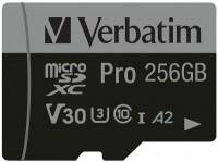 Photos - Memory Card Verbatim Pro U3 microSD 256 GB