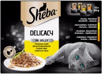 Photos - Cat Food Sheba Delicacy Poultry Flavors in Jelly  12 pcs