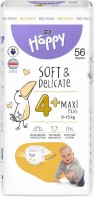 Nappies Bella Baby Happy Soft & Delicate Maxi 4+ / 56 pcs 