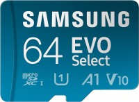 Memory Card Samsung EVO Select microSDXC + Adapter 64 GB