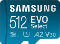 Photos - Memory Card Samsung EVO Select microSDXC + Adapter 512 GB