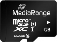 Memory Card MediaRange microSDXC UHS-I Class 10 with Adapter 128 GB