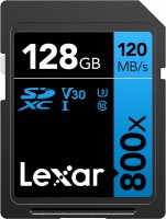 Photos - Memory Card Lexar High-Performance 800x SD UHS-I Card BLUE Series 128 GB